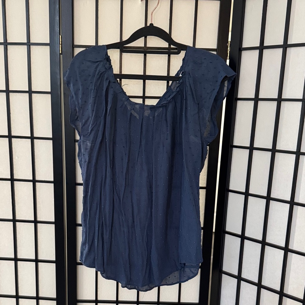 LC Lauren Conrad Navy Blouse